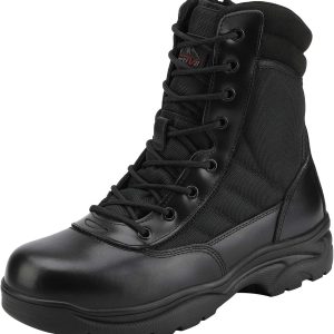NORTIV 8 Mens Tactical Boots Zipper Ankle Support Outdoor-0