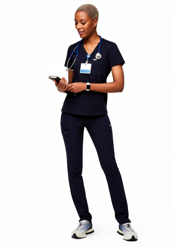 FIGS Catarina Scrub Top Womens Soft Stretch Medical Shirt-2