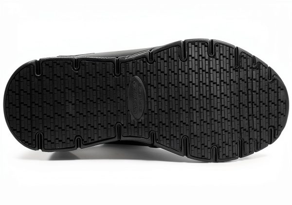 Skechers Slip Resistant Work Shoes Mens Memory Foam Black-3