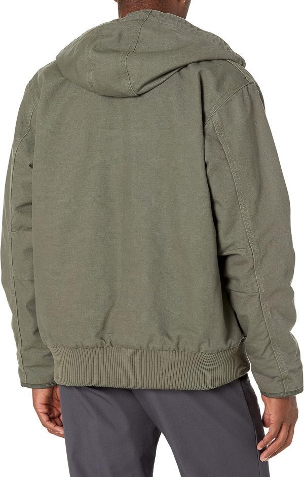 Carhartt Mens Jacket Duck Insulated Hood Workwear-1