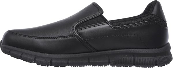 Skechers Slip Resistant Work Shoes Men Memory Foam Black-2