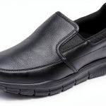 Skechers Slip Resistant Work Shoes Mens Memory Foam Black-0