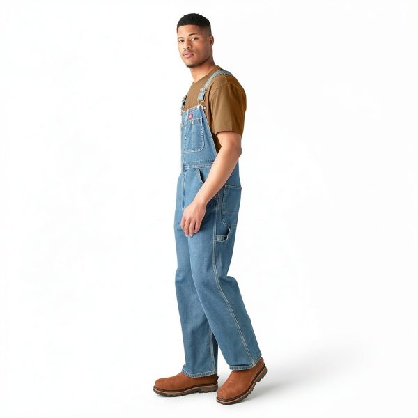 Dickies Work Overalls Indigo Denim 100% Cotton-2