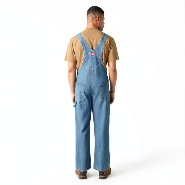 Dickies Work Overalls Indigo Denim 100% Cotton-1