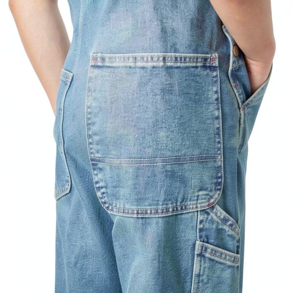 Dickies Work Overalls Indigo Denim 100% Cotton-7