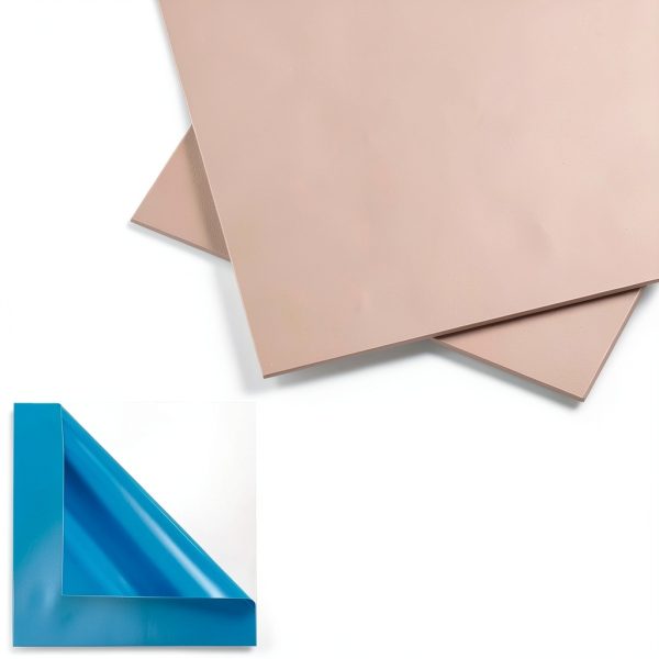 YullSorom Pure Copper Sheet 4x4in 0.5mm Double‑Sided Film Pack of 3-3