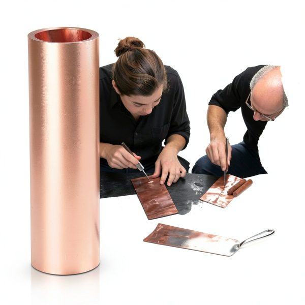 Pure Copper Foil 99.99% Chudeng 0.001"x4"x79" Bendable Sheet Crafts-2