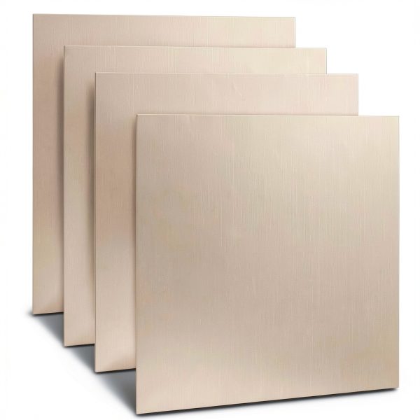 Copper Sheet 4Pcs 6x6 Inch 0.5mm 24 Gauge Metal Plate by ZOFORTY-0