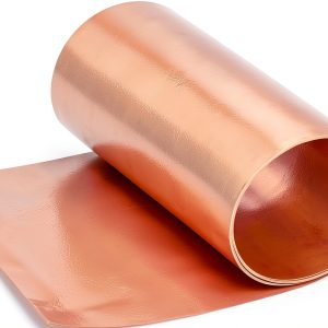 OLYCRAFT 35 Gauge Copper Roll High Purity Pure Copper 39x4 Inch Weather Proof Brass Sheet Coppered Foil Light Salmon Color Coppered Sheets for Mechanical Machining Mould Making Cutting Precision-0