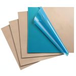 4Pcs 99.9% Pure Copper Sheet 8 x 8 Inch 24 Gauge/0.5mm Metal Copper Plate Film Attached Copper Sheets Metal for Crafts, Jewelry, Repair, Electrical, Industry-0