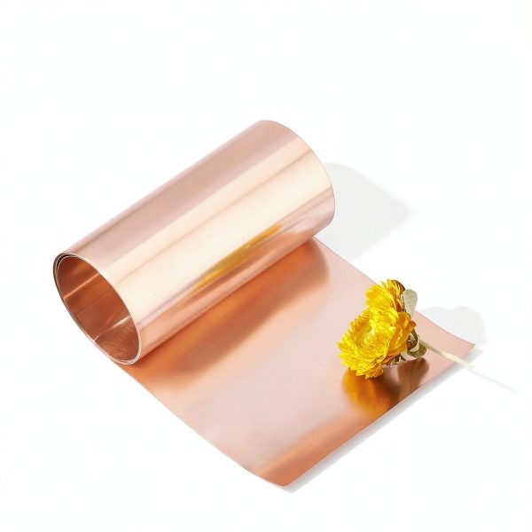 OLYCRAFT 35 Gauge Copper Roll High Purity Pure Copper 39x4 Inch Weather Proof Brass Sheet Coppered Foil Light Salmon Color Coppered Sheets for Mechanical Machining Mould Making Cutting Precision-5