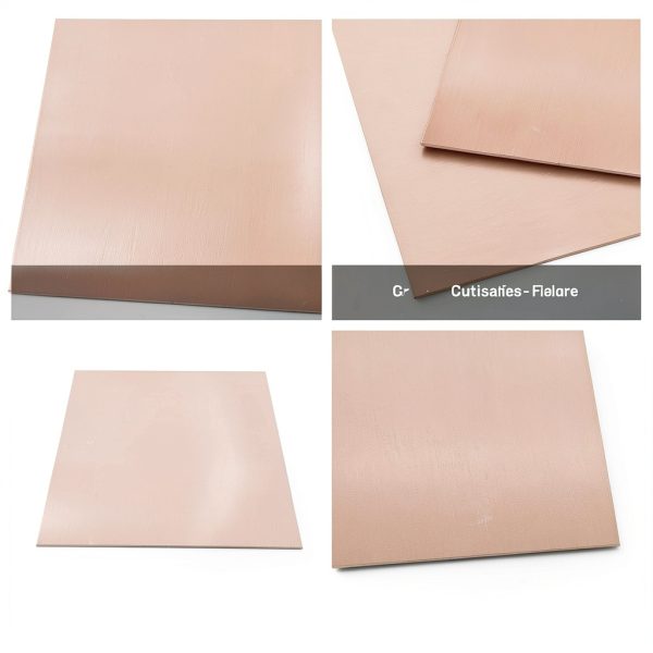 2 Pcs 99.9%+ 1mm Thick Pure Copper Sheet, 4" x 4", 18 Gauge Thickness, 102 x 102 x 1mm, No Scratches, Film Attached, 1mm Copper Plates-2